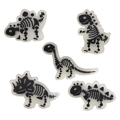JunxinGYL 21Pcs Glow in the night dinosaurs shoe charms for Boys Kids shoe Decoration PVC Decoration for Shoes Bracelets Dinosaurs Themed Party Favor - Image 3