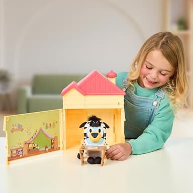Bluey Play Date Plush Surprise, Decorate House with Stickers, Attach The Play Time Sign, Then Open The Door for a Surprise to Appear, Style May Vary - Image 4