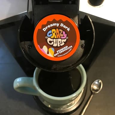 Crazy Cups Dreamy Dark Chocolate Hot Chocolate Pods for Keurig K Cups Brewers, Single Serve Dark Hot Cocoa Pods, 22 Count - Image 7