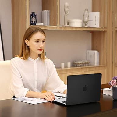 MOSISO Compatible with MacBook Air 13 inch Case 2025 2024 2023 2022 Release M4 A3240 M3 A3113 M2 A2681, Protective Plastic Hard Shell Cover Compatible with MacBook Air 13.6 inch Case, Black - Image 6