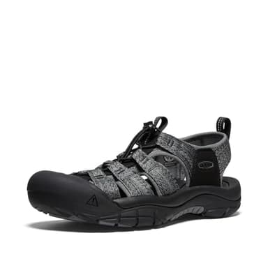 KEEN Men's Newport H2 Closed Toe Water Sandals, Black/Steel Grey, 11.5 - Image 1