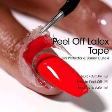 Gellen Gel Polish Remover Kit - Gel Nail Polish Remover with Latex Tape Peel Off Liquid and Manicure Tools, Quick & Easy Gel Polish Remover in 2-5 minutes, No Damage to Nails - Image 3