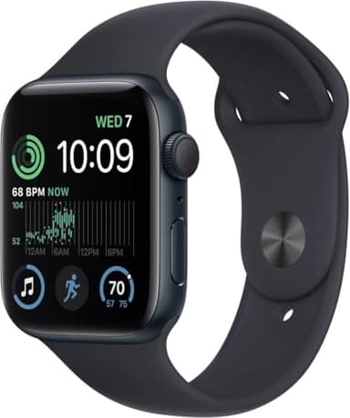Apple Watch SE (2nd Gen) [GPS + Cellular, 40mm] - Midnight Aluminum Case with Midnight Sport Band, M/L (Renewed Premium)