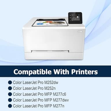 201A Toner Cartridges 4 Pack Works with HP Color Laserjet Pro MFP M277dw M252dw M277n M277c6 M252n M277 Printer (Black,Cyan,Magenta and Yellow) - Image 2