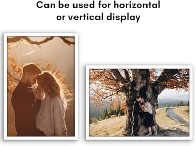 Americanflat 27x40 Picture Frame with Polished Plexiglass - White Picture Frame - Wide Photo Frames Made of Engineered Wood for Vertical or Horizontal Wall Display - Epic Collection - White - Image 4