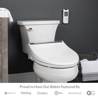 Bio Bidet BB2000 Bliss Electric Bidet Toilet Seat, Warm Water with Air Dryer, Heated Seat with Sensor and Slow Close Lid, Night Light, Remote Control, Elongated, White - Image 8