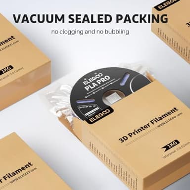 ELEGOO PLA PRO Filament 1.75mm Black 4KG, 30-250mm/s Printing Speed Improved Rigidity 3D Printer Filament Dimensional Accuracy +/- 0.02mm, 4pcs 1kg Spool (2.2lbs) - Image 7