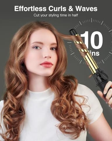 Rotating Curling Iron 1 Inch for All Hair Types-Rapid Heating Automatic Curling Iron Self Curling Wand-Dual Voltage Auto Rotating Hair Curler for Curls and Waves - Image 6