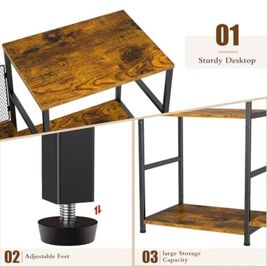 ThreeHio Record Player Stand, Turntable Stand with Vinyl Storage Holds up to 300+ Albums, Storage Cabinet for Vinyl Records, Record Player Table for Living Room - Image 5