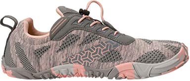 Joomra Minimalist Trail Running Tennis Shoes Walking Size 9-9.5 Women Wide Camping Athletic Hiking Trekking Toes Gym Workout Sneakers Footwear Grey Pink 40 - Image 5