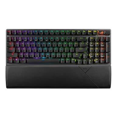 ASUS ROG Strix Scope II 96 Wireless Mechanical Gaming Keyboard – 96% Full-Size, Tri-Mode Connectivity, Hot Swappable Pre-lubed ROG NX Snow Linear Switches, PBT Keycaps, RGB, PC/Mac Support-Black - Image 1