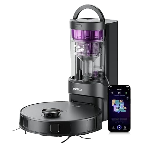 Eureka E20 Plus Robot Vacuum and Mop Combo, Robot Vacuum Cleaner with Bagless Self Emptying Station, 45-Day Capacity 8000Pa Suction and Anti Hair-Tangling Brush App Control LiDAR Navigation - Image 1