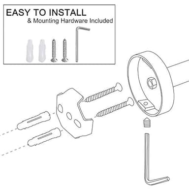 Lairuier Bathroom Hardware Set, 4-Piece Towel Holder Set Include Toilet Paper Holder,Towel Ring and 2 Towel Hooks Stainless Steel Wall Mounted Bathroom Hardware Accessories Set (Brushed Gold) - Image 7