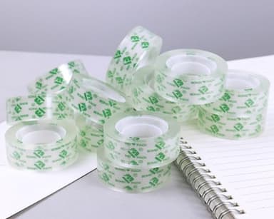 BOMEI PACK 48 Rolls Crystal Clear Transparent Tape, Stationery Tape Refills Rolls for Dispenser, 3/4 in x 1000 in,1 inch Core, Gift Wrapping Tape for Office, School and Home - Image 8