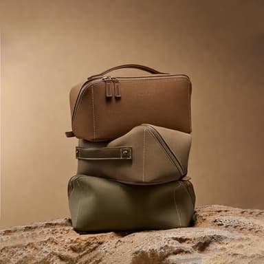 EACHY Makeup Bag, Large Capacity Cosmetic Bags for Women, Portable 180° Wide-Open Flat Toiletry Bag Travel Makeup Bag with Divider and Handle - Image 7