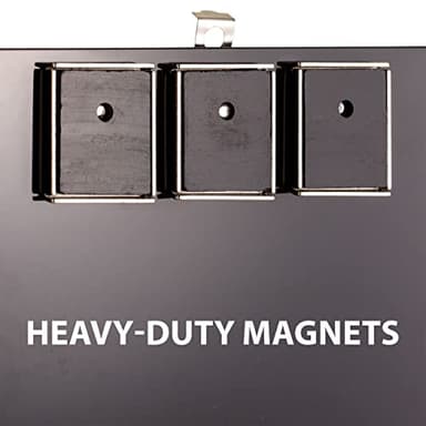 Officemate Magnetic Clipboard with Low Profile Clip, Black, Recycled Plastic (83215) - Image 4