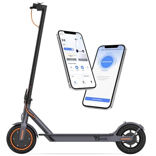 Electric Scooter, 8.5" Tires, 19 Max Speed, 21 Miles Max Range, Lightweight Foldable Kick Scooter with Dual Braking (21Miles-350W-Gray) - Image 1