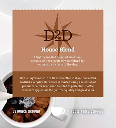 Day To Day Ground Coffee, Medium Roast, House Blend, 33 Ounce Bag (Pack of 1) - Image 3
