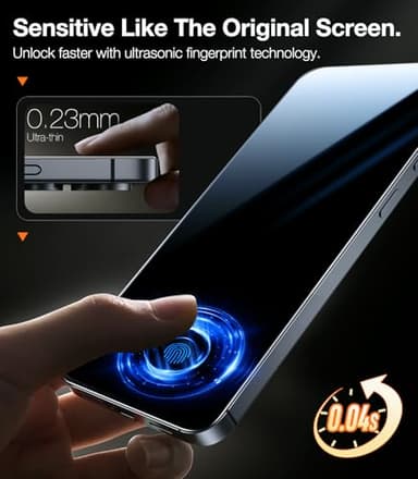 TORRAS for Samsung Galaxy S25 Ultra Privacy Screen Protector [Military-Grade 9H+ Aerospace Tempered Glass] [One-Pull Installation] Anti Spy Screen Protector Samsung Galaxy S25 Ultra 6.9″ (2 Pack) - Image 8