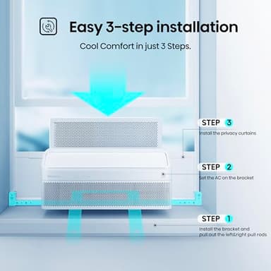 Hisense AWL1225TW1W Window Air Conditioner, 12,000 BTU, White - Image 5