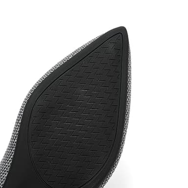 Semwiss Women's Ballet Flats Comfortable Casual Dressy Shoes,Work Flats Office Shoes Pointed Toe Leopard Flats Grey Size 10 - Image 6