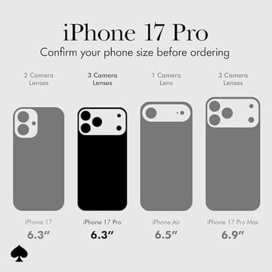 Kate Spade New York iPhone 17 Pro Case - Compatible with MagSafe - Designer Phone Case - Tortoise - Image 2