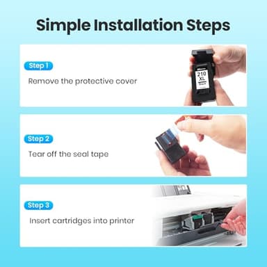 PG-210XL Black Ink Cartridge Replacement for Canon 210XL Black Ink Cartridge PG-210XL PG 210 XL Work for Canon PIXMA IP2700 IP2702 MP230 MP250 MP280 MX320 MX330 MX340 MX350 MX410 MP480 MP490(2 Black) - Image 8