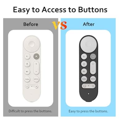 USTIYA Remote Case for Google TV Streamer 4K 2024 Protective Control Cover Silicone (Black) - Image 7