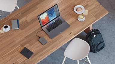 LaCie Mobile Drive 4TB External Hard Drive Portable HDD - Moon Silver, USB-C 3.2, for PC and Mac, Post-Consumer Recycled, with Adobe All Apps Plan and Rescue Services (STLP4000400) - Image 10