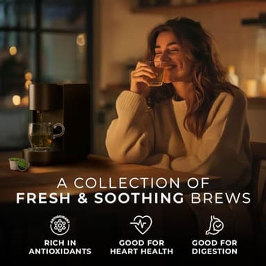 Gya Tea Co Evening Calm Tea Gift Set (24 ct) - Assorted Tea Pod Variety Pack with Vanilla Chai, Peppermint, High Mountain, Jasmine Green 4 Flavors for Night Rest, Digestion & Relaxation - Image 3