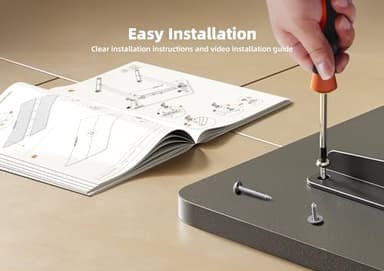 YDN Electric Standing Desk, Adjustable Height Stand up Desk, 63x24 Inches Sit Stand Home Office Desk with Splice Board, Black Top - Image 9