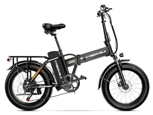 1000W Folding Electric Bike, 48V 20.8AH Large Removable Battery E-Bike, 30+MPH, 80 Miles Max Range, 20" Fat Tire Electric Bike for Adults, Adult Electric Bicycles Commute E-Bikes For Women/Men - Image 1