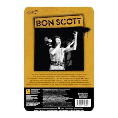 Super7 Bon Scott (Leopard Print) - 3.75" Bon Scott Action Figure with Accessory Classic Rock Collectibles and Retro Toys - Image 3