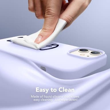 GONEZ Magnetic for iPhone 12 Case / 12 Pro Case, Compatible with MagSafe, [Screen Protector + Camera Lens Protector], Silicone Shockproof Anti-Scratch Protective Phone Case 6.1 inch, Lilac - Image 5