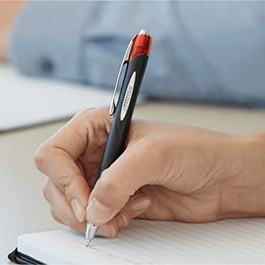 uni-ball 73833 Jetstream RT Ballpoint Pens, Bold Point (1.0mm), Blue, 12 Count - Image 2