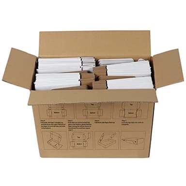 RLAVBL 9x6x2 Shipping Boxes Set of 50, White Small Corrugated Cardboard Box, Mailer Box - Image 6