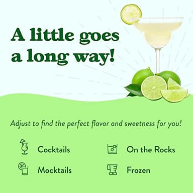 Jordan's Skinny Mixes Sugar Free Margarita Mix, Flavored Cocktail Mixer for Drinks, Fresh Lime Drink Flavoring for Cocktails & Mocktails, Low Calorie, Gluten Free, Keto Friendly, 32 Fl Oz, 2 Pack - Image 7