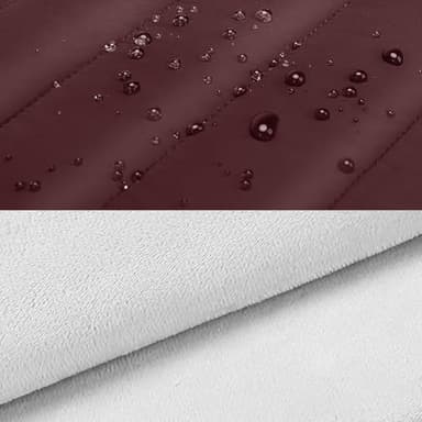 MOSISO 15-15.6 inch Laptop Case, 16 inch Puffy Laptop Sleeve Compatible with MacBook Pro 16, HP Dell ASUS Acer Toshiba Lenovo Notebook Computer, Polyester Horizontal Bag with Small Case, Wine Red - Image 4