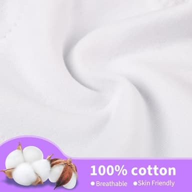 BIG ELEPHANT 10 Packs Baby Girls' and Boys' Potty Training Pants, 100% Cotton Absorbent Training Underwear for Toddler, 3T - Image 5