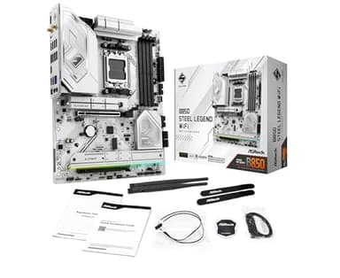 ASRock AMD B850 Steel Legend WiFi 7 Socket AM5 Ryzen 9000, 8000 and 7000 Series DDR5 up to 8000+ (OC) MHz 256GB ATX Motherboard M.2 SATA3 6.0 Gb/s PCIe 5.0 1 HDMI - Image 6
