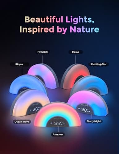 Momcozy DreamSync Tech™ Baby Sound Machine, Night Light, APP Control, Routine Builder, White Noise Machine with 34 Soothing Sounds, Wake Up Light Sunrise Alarm Clock, Wireless Speaker - Image 9