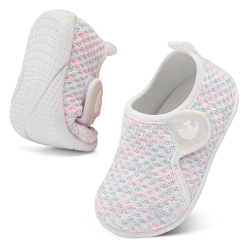 FEETCITY Slip On Toddler Shoes Boys Girls Kids Sport Sneakers Baby First Walking Shoes Breathable Toddler Athletic Running Shoe - Image 1