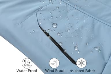 MOERDENG Women's Waterproof Ski Jacket Warm Winter Snow Coat Mountain Windbreaker Hooded Raincoat Jacket - Image 5