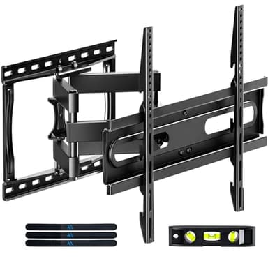 AX WABER TV Wall Mount Bracket for 32-65 Inch TV Full Motion Dual Articulating Arm with Swivel & Tilt, Max VESA 400x400mm，Fits 8” 12” 16" Studs, Supports 99 lbs for Flat & Curved Screens AX02MB01﻿ - Image 1