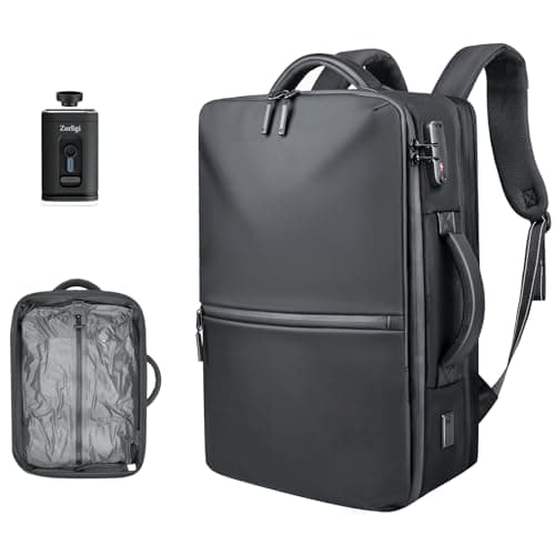 Zurligi Vacuum Backpack Travel - Extra Large 70 Expandable Airback Vacuum Seal Compression Backpack with Pump, Vacpack, Water Resistant, TSA Lock, for Hiking, Camping, Outdoor, Business - Image 1