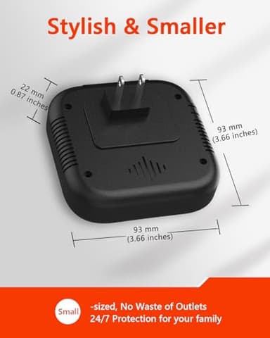 3 in 1 Natural & Propane Gas Detector, Plug in Natural Gas, Propane, Temp, Humidity and Explosive Gas Alarm; Design for Home, Apartment & RV; with LCD Screen (Black) - Image 6