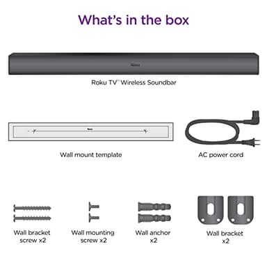 Roku TV Wireless Soundbar, Soundbar Exclusively for RokuTV with Enhanced Stereo Sound, Clear Dialogue, and Simple Wireless Setup - Image 6