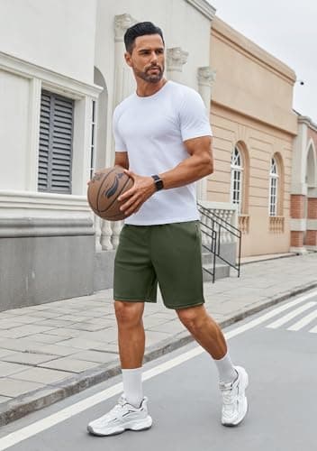 COOFANDY Men's Gym Workout Shorts 7 Inch Stretch Athletic Shorts Lightweight Running Training Short Pants with Pockets - Image 5