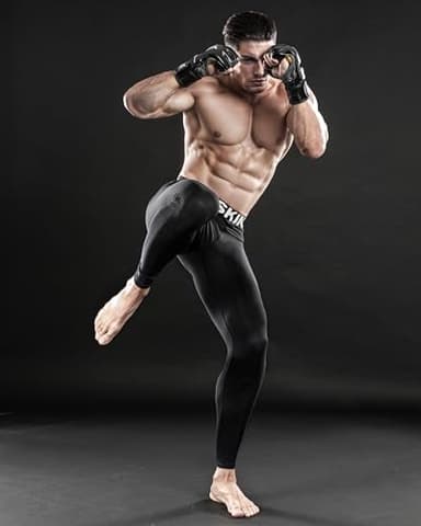 DRSKIN 3 Pack Men’s Compression Pants Tights Leggings Sports Baselayer Running Athletic Workout Active (Classic (B01 2P+WH 1P), 2XL) - Image 6