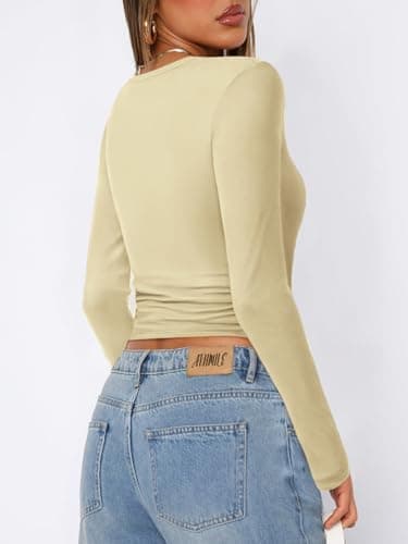 ATHMILE Sweater for Women Long Sleeve Undershirt Slim Fitted Winter Outfits 2025 - Image 3